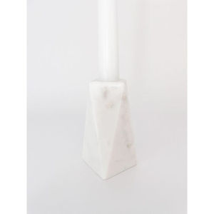 Portavelas de mármol blanco hecho a mano de calidad de lujo, portavelas decorativo de diseño de lujo para sala de estar al mejor precio - Product Image 1