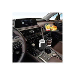 Support universel 2-en-1 ASMA C003 pour tableau de bord, stable et rotatif, avec extension de porte-gobelet de voiture et support de téléphone à base réglable - Product Image 3