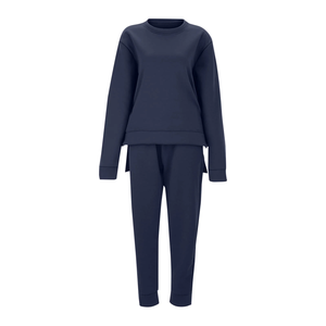 À la mode couleur unie Slim Fit femmes sweats et pantalons de survêtement ensemble hiver saison sweats et pantalons ensemble pour les femmes - Product Image 1