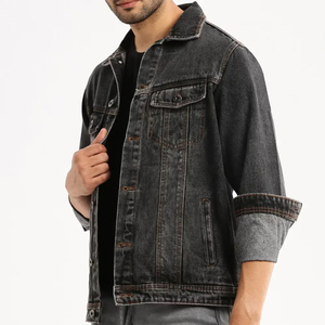 Fournisseur direct d'usine, nouveau style de veste en jean pour homme, bonne qualité, prix compétitif, veste en jean pour homme avec logo personnalisé - Product Image 2