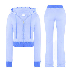 Conjunto de dos piezas, ropa de mujer, chándales personalizados para mujer, conjunto de chándales más barato de Pakistán al por mayor - Product Image 3