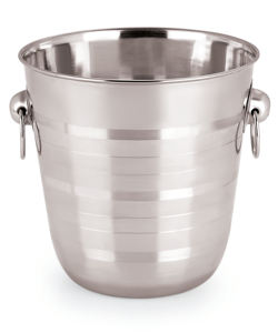 Eco-Friendly Stainless Steel Ice Bucket with Side <b>Ring</b> Handles Food Contact Safe - Product Image 3