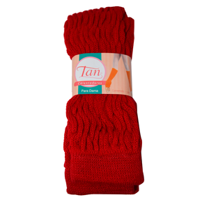 Calentadores de Piernas de Piel Sintética para Mujer, Diseño Tejido - Product Image 3