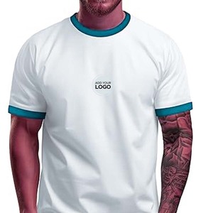 Camisetas de Cuello Redondo para Hombre, para Entrenamiento y Uso Deportivo, 100% Algodón Tri-Blend, Manga Corta, Personalizables - Product Image 1