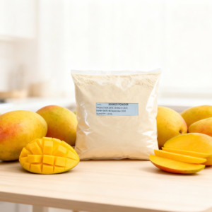 Poudre d'extrait de mangue Carabao mûre séchée par pulvérisation |   Poudre de mangue naturelle des Philippines |   Produit de qualité alimentaire, OEM, marque privée, emballage de 5 kg - Product Image 1