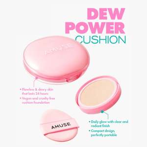 [AMUSE] Dew Power Vegan Cushion 15g Vente en gros Maquillage Beauté Cosmétique coréen Fond de teint - Product Image 4