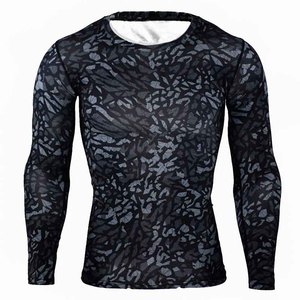 Traje de baño de manga larga para hombre Sublimación BJJ Compresión Rash Guard Estilo - Product Image 3