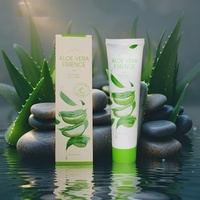 Essence d'aloe vera coréenne 150ml pour l'hydratation du visage et du corps, soin hydratant apaisant avec extrait naturel de feuille d'aloe