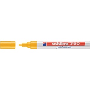 Paquete de 10 Marcadores de Pintura Amarilla EDDING Serie 750 con Punta Redonda de 2-4 mm para Líneas - Product Image 1