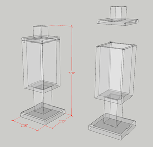 กล่องอะคริลิคพร้อมกล่องจับคู่ที่มีที่ใส่ของ Lucite Bsamim สำหรับงานเฉลิมฉลองตามประเพณีของชาวยิวในปี2025 - Product Image 3