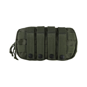 Pochette rapide - Vert olive, compartiment principal zippé, sangle de retenue élastique, pochette frontale pour chargeur, crochet frontal, camouflage personnalisé - Product Image 3