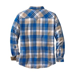 2025 nuevo diseño elegante 100% camisas casuales de franela de algodón para hombres transpirables con cuello levantado antiarrugas para otoño - Product Image 2