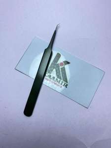 Pinces à cils professionnelles en acier inoxydable, très vendues, outils de beauté de haute qualité, fournitures de salon, extension de cils, anti-magnétiques - Product Image 6