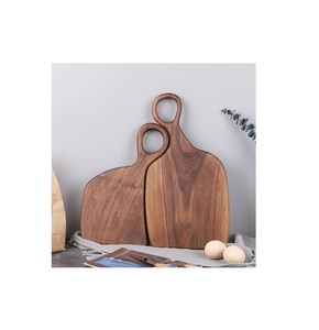 Ensemble de 2 planches à découper en bois de forme ronde au design classique, planche à découper en bois de qualité de luxe à un prix abordable - Product Image 2