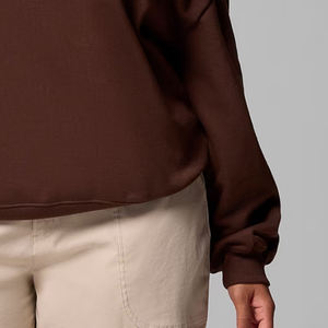 Sudadera de Mujer con Cuello Redondo y Logotipo Personalizado, Hombros Caídos y Mangas Largas / Ropa Casual con Material de Alta Calidad - Product Image 4