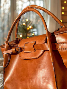 กระเป๋าถือสตรีกระเป๋าโท้ทใบใหญ่หนังแท้ออกแบบได้ตามต้องการ - Product Image 2