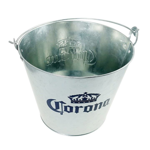 Cubo <span class=keywords><strong>de</strong></span> Hielo Metálico <span class=keywords><strong>de</strong></span> 3.5L, 5L y 8L con Logotipo Personalizado para Cervecerías, Bodegas y Bares, Compatible con OEM/ODM, para Promoción - Product Image 2