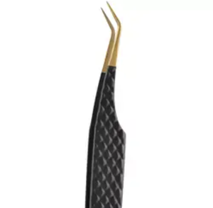 แหนบขนตาแบบด้ามจับติดเพชรสีชมพูกุหลาบกล่องสีชมพูแยกขนตาปลอมฉลากส่วนตัว - Product Image 6