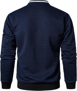 Best Price Comfortable Men's Stand <b>Collar</b> Bomber Jacket Private Label High Street Style for Winter Outdoor Use Breathable - Product Image 1