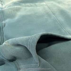 Haute qualité personnalisé hommes cravate-teint délavé Vintage lavage en détresse à capuche respirant Durable pour décontracté hiver grande taille printemps - Product Image 3