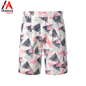 Pantalones cortos informales de algodón y poliéster para hombre, pantalones cortos de playa de secado rápido, transpirables, personalizables - Product Image 4