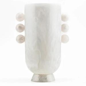 Jarrón de Resina Azul con Patrón de Remolino Acuático, Hecho a Mano, Único, de Primera Calidad, Nuevo, Ecológico, Decoración Moderna para el Hogar, Globo - Product Image 3