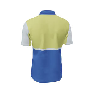 เสื้อโปโลระบายอากาศได้ดีพิมพ์ลายโลโก้แขนสั้นผ้าโพลีเอสเตอร์ออกแบบได้ตามต้องการชื่อทีม - Product Image 6