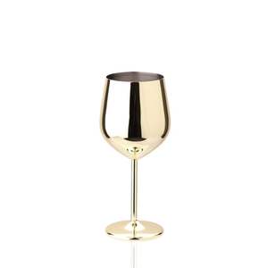 Wholesale 250ml Wedding Bar Luxury Shatterproof Colored Red <b>Wine</b> Glass Goblet Cup Stainless Steel <b>Wine</b> Glass - Product Image 2
