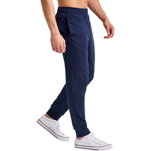 Premium Men's Cotton <b>Joggers</b> Elastic Waist Casual Sweatpants <b>Slim</b> Fit Training Trousers Breathable Sports Lounge Sweat Pants - Product Image 2