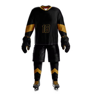 Uniforme de Hockey sobre Hielo de Venta Directa de Fábrica al Mejor Precio / Uniforme de Hockey sobre Hielo Unisex Hecho a Medida en Algodón - Product Image 5