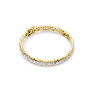 Bracelet tennis en diamants CVD de laboratoire 12 CT VVS-VS EF, disponible en or 18 carats, 14 carats, 10 carats et argent 925, rose, jaune, blanc - Product Image 6