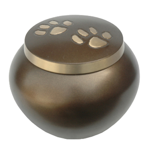 Urna Funeraria de Metal Premium para Mascotas Odyssey, Diseño Moderno con Tapa Grabada con Huella, Urna Conmemorativa para Cenizas de Mascotas Queridas - Product Image 2
