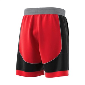 Men's Creator 365 Casual Style Shorts High Quality 100% Cotton Breathable Mesh <b>Red</b> Black Custom Logo Solid Gym Use Washed Plain - Product Image 2