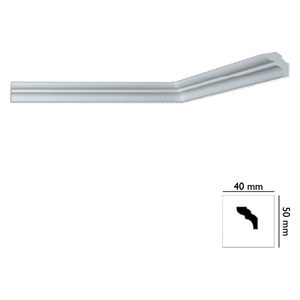 Angolare Decorativo per Soffitto Mod. I755 - Mm. 40x50 - Product Image 1