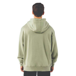 Sweat à capuche sur mesure pour homme en mélange de coton 100% fabriqué par le fabricant, surdimensionné, doublé en polaire, tissu français, logo brodé pour la saison hivernale - Product Image 5