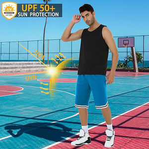 Ropa deportiva Bsci, venta al por mayor, pantalones cortos largos de baloncesto de secado rápido para hombre con bolsillos con cremallera, pantalones cortos deportivos de malla para entrenamiento de gimnasio Atlético - Product Image 6