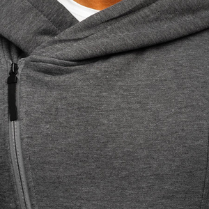 Custom Hooded Windproof Men Sports Jacket <b>Quilted</b> Winter Fleece Plush Cultural Shirt Promotional <b>Hoodie</b> 100% Cotton Regular Fit - Product Image 5