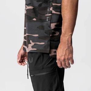 T-shirt à manches courtes camouflage pour homme-T-shirt à motif camouflage tendance pour aventures en plein air et tenues décontractées - Product Image 3