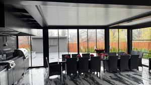 Pérgola Retráctil de Aleación de Aluminio con Recubrimiento en Polvo, Bioclimática, Elegante, Moderna, con LED, Duradera - Product Image 6