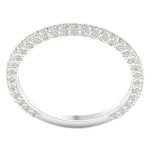 Anillo de banda de diamante cultivado en laboratorio CVD con claridad VVS oro blanco GH Color diamantes de tamaño pequeño hechos por el hombre directamente del fabricante - Product Image 4