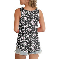 Camiseta sin tirantes de verano para mujer con logo personalizado, informal, con estampado de anime, de manga corta, de punto acanalado, talla grande, transpirable, lisa.