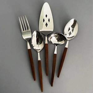 2ชิ้น LVD ชุดมีดหั่นชีสทองเหลืองเรซินสแตนเลสเกรด304 202เคลือบด้วย PVD วัสดุโลหะสำหรับโรงงาน - Product Image 5