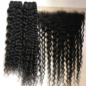 Vente en gros HD perruque frontale en dentelle 13x4 ,13x6 cheveux Remy indiens bruts os raides pour les femmes de couleur noire - Product Image 1