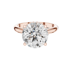 Bague solitaire en diamant de laboratoire 3,89 CT pour femmes, clarté VVS-VS EF, or 18 carats, 14 carats, 10 carats et argent 925, rose, jaune, blanc - Product Image 3