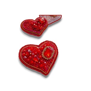 Shottingstar bleu avec broche brodée en cristal broderie à la main et broche de mode perlée en fil de lingot - Product Image 4