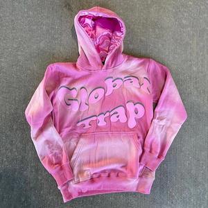 เสื้อฮู้ดผ้าซักลายกรดสไตล์วินเทจเสื้อสเวตเตอร์แบบสวมหัวทรงโอเวอร์ไซส์พิมพ์ลายปักโลโก้ได้ตามต้องการ - Product Image 2