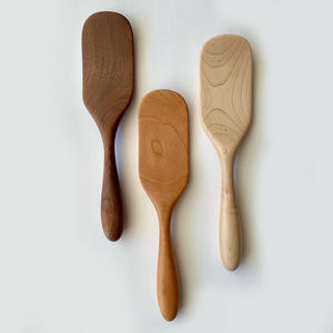 Batterie de cuisine naturelle spatule en bois outil de flipper pour la cuisson tourneur de cuisine en bois meilleure vente spatules - Product Image 3
