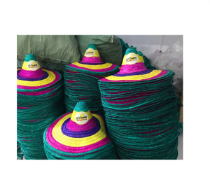 Sombrero Mexicano Sombrero De Paja De Vietnam-Hecho En Vietnam: Sombrero De Pescador Mexicano Con Ala Ancha - Product Image 1