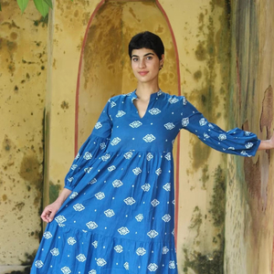 Abaya Ecológica con Estampado Floral, Cuello en V, Borlas, Estilo Gótico Urbano, Cintura Natural, Largo hasta el Suelo, Informal, para Ramadán 2025 - Product Image 1