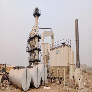 โรงงานผสมแอสฟัลต์แบบผสมสำเร็จรูป Capius พร้อมปั๊ม PLC ความจุสูง ประสิทธิภาพการผสมที่เหนือกว่า ประหยัดน้ำมันอย่างดีที่สุด รับประกัน 1 ปี - Product Image 1